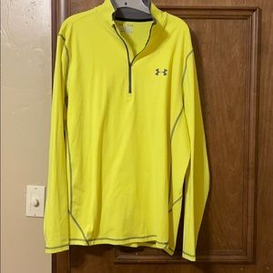 Neon yellow half zip